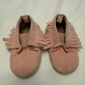 Pink Kids Moccasins